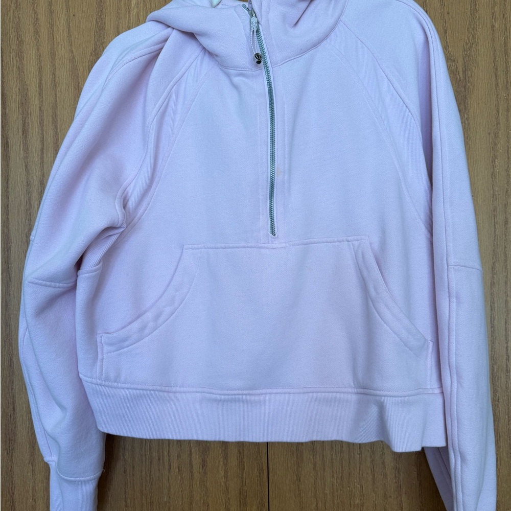 lululemon athletica Soft Pink Half-Zip Hoodie